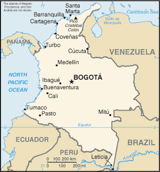 Colombia map