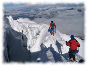 Crevasse on Cotopaxi